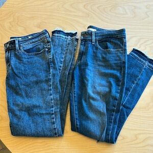 Two pairs of Levi’s 711 skinny jeans size 27